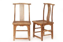 A PAIR OF CHINESE SIDE CHAIRS