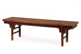 A CHINESE LOW TABLE OR BENCH
