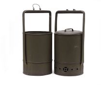 A PAIR OF HAWKER FOOD CONTAINERS