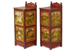 A PAIR OF TIBETAN SIDE CABINETS