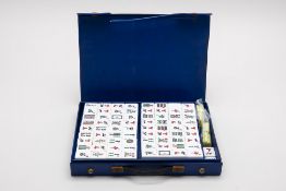 A RESIN MAHJONG SET