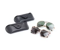 TWO PAIRS OF DIFF SUNGLASSES