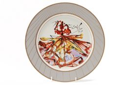 A LIMITED EDITION SALVADOR DALI PORCELAIN PLATE