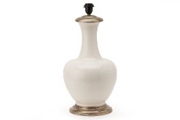 A BLANC DE CHINE PORCELAIN TABLE LAMP