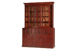 A LARGE 19TH CENTURY ENGLISH APOTHECARY SHOP DRESSER