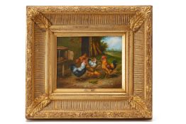 TWO 20TH CENTURY GILT FRAMED OIL PAINTINGS