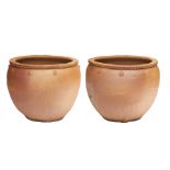 A PAIR OF LARGE TERRACOTTA POTS