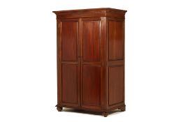 A LARGE WOOD CABINET