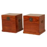 A PAIR OF CAMPHOR WOOD CHESTS