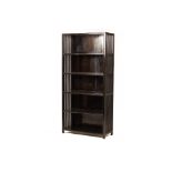 A VIETNAMESE BLACK LACQUERED BOOKSHELF