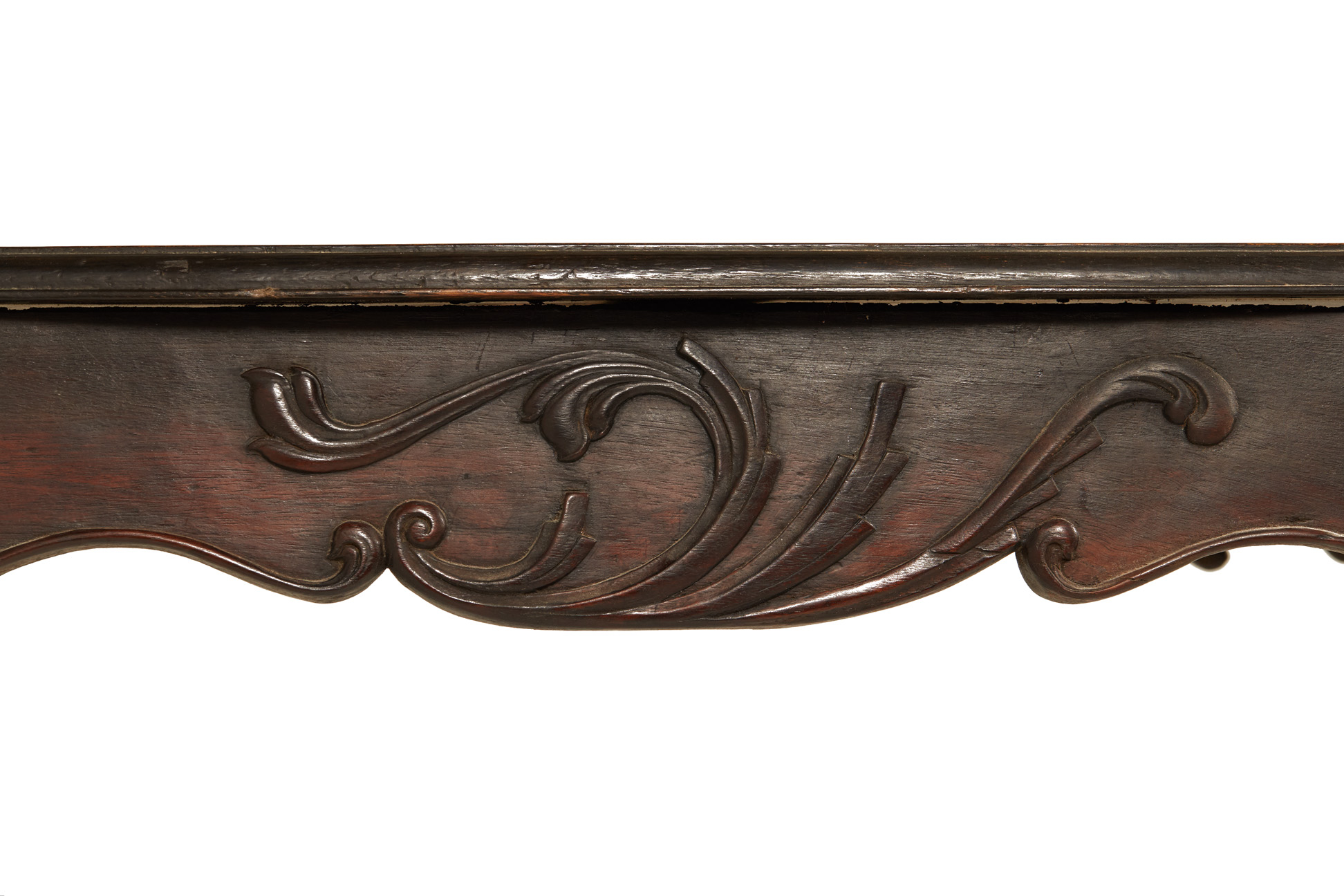 A CARVED RECTANGULAR SIDE TABLE - Image 2 of 2