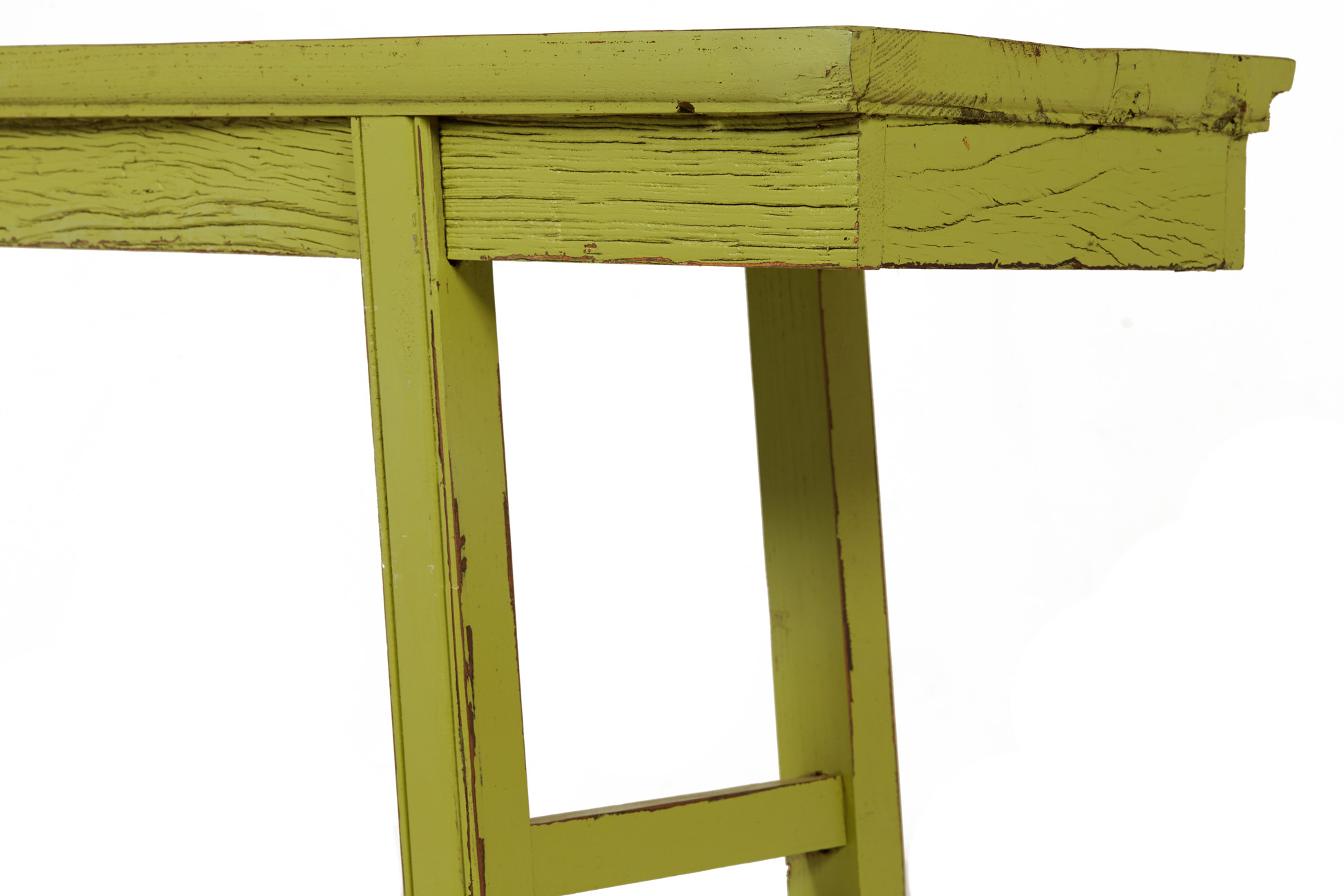 A GREEN PAINTED CHINESE CONSOLE TABLE - Image 2 of 2