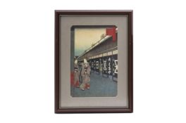 AFTER UTAGAWA HIROSHIGE- FIVE JAPANESE WOODBLOCK PRINTS (5)