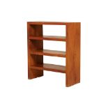 A SMALL TEAK BOOKSHELF