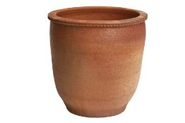 A VERY LARGE TERRACOTTA POT (3)