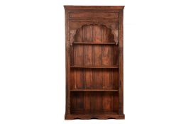 A VERY LARGE CONVERTED INDIAN BOOKCASE