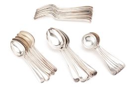 A QUANTITY OF ENGLISH SILVER PLATED CUTLERY