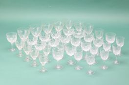 A QUANTITY OF CRYSTAL GLASSWARE