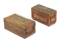 TWO SOUTH ASIAN BRASS BOXES