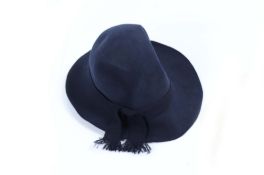 GIVENCHY - A VINTAGE BLUE FELT HAT