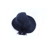 GIVENCHY - A VINTAGE BLUE FELT HAT