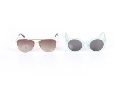 TWO PAIRS OF DIFF SUNGLASSES