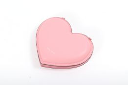 KATE SPADE - A PINK HEART PURSE WITH CHAIN
