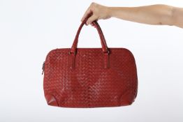 BOTTEGA VENETA - A RED HANDBAG