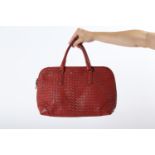 BOTTEGA VENETA - A RED HANDBAG