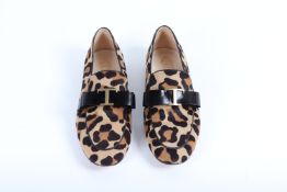 TOD'S - A PAIR OF LEOPARD SKIN LOAFERS