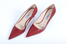 PRADA - A PAIR OF RED HEELS