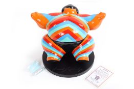 ARNAUD NAZARE-AGA - A RED BLUE GREEN ORANGE SUMO SCULPTURE