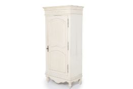 A WHITE PAINTED ARMOIRE