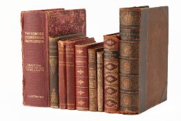 A GROUP OF NINE ASSORTED ANTIQUE BOOKS