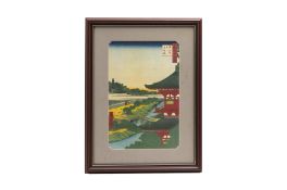 AFTER UTAGAWA HIROSHIGE - SIX JAPANESE WOODBLOCK PRINTS