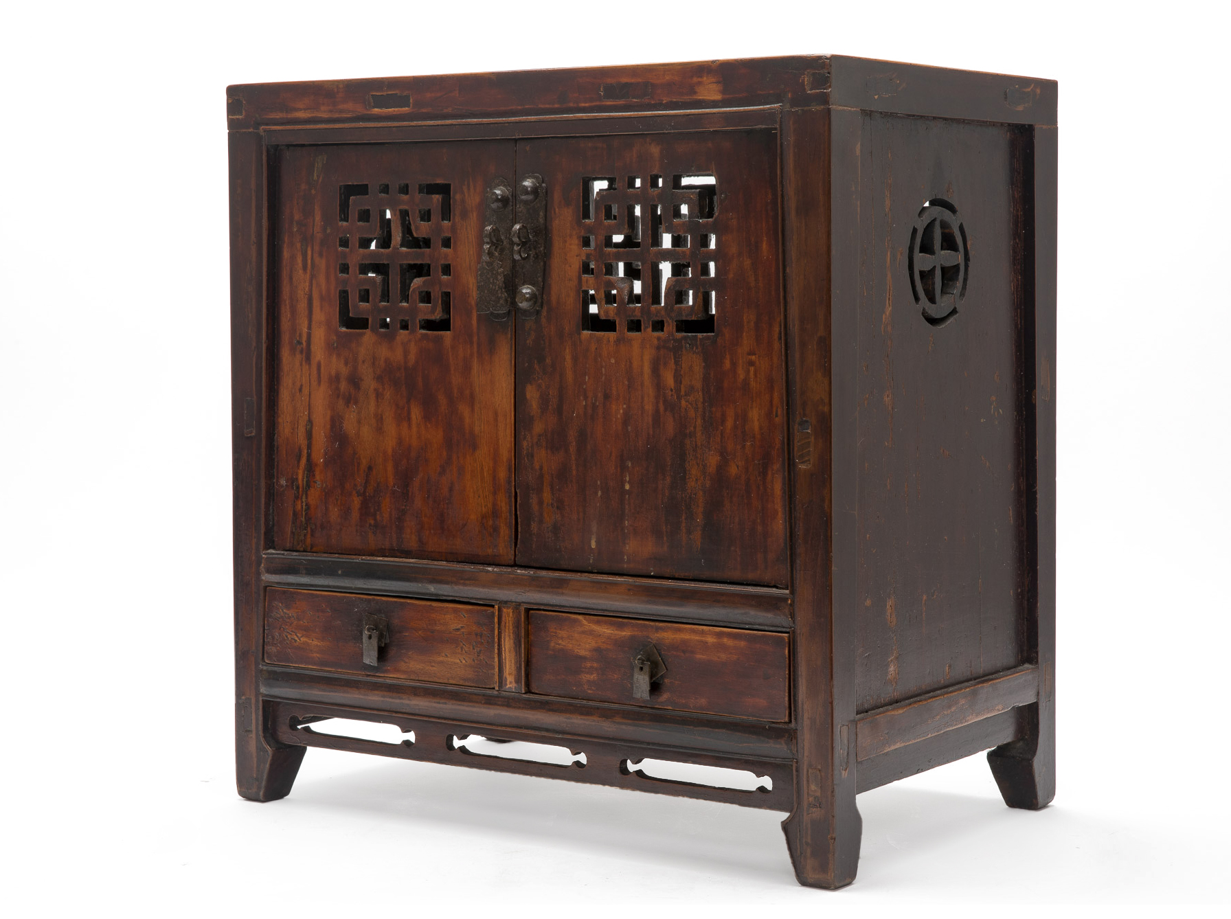 A CHINESE SMALL CARVED CABINET