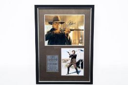 A SIGNED FRAMED OF CLINT EASTWOOD