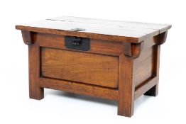 AN ELM AND PINE WOOD KOREAN RICE CHEST