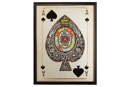 A LARGE TIMOTHY OULTON ACE OF SPADES PRINT