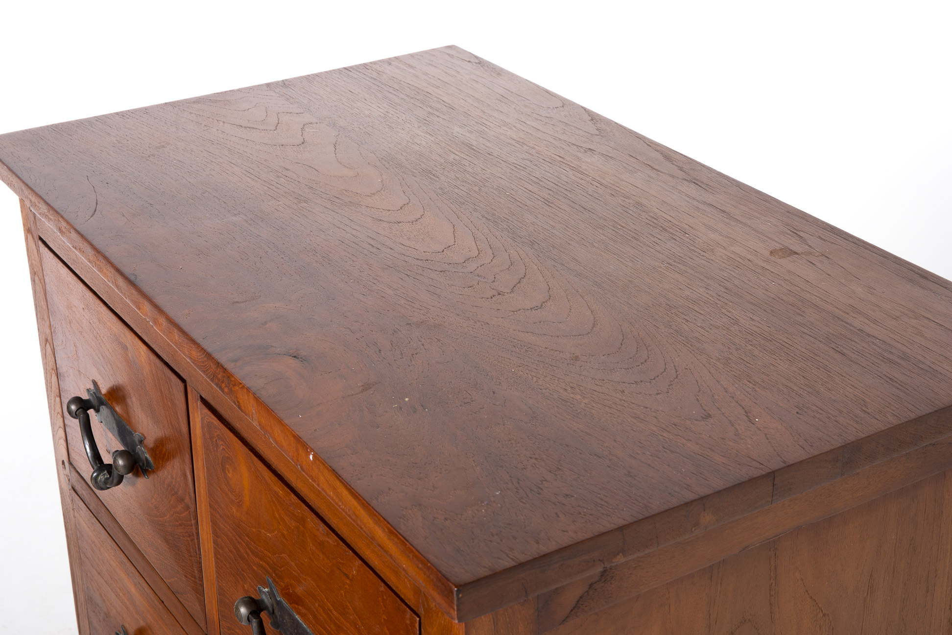 A PAIR OF TEAK CHEST OF DRAWERS - Image 3 of 3