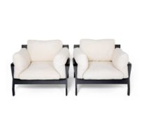 A PAIR OF CASSINA ARMCHAIRS