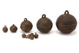 A GROUP OF ASSORTED INDONESIAN BELLS