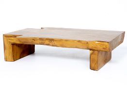 A NATURALISTIC STYLE COFFEE TABLE BY OVAS