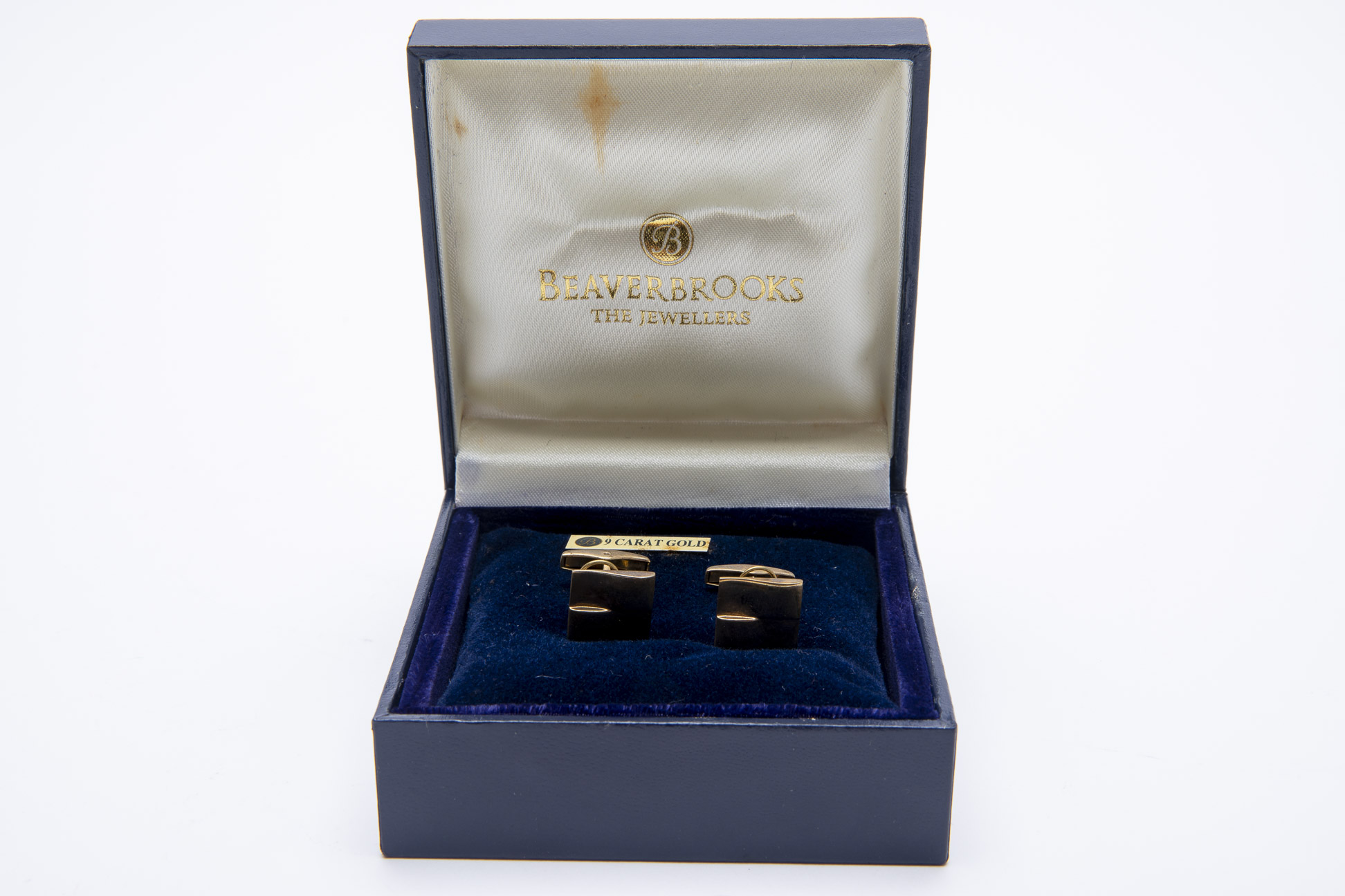 A PAIR OF 9K GOLD CUFFLINKS - Image 2 of 4