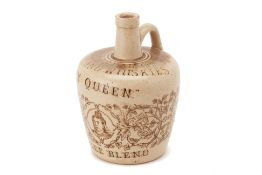 A THOM & CAMERON 1897 'MY QUEEN' JUBILEE BLEND WHISKY FLAGON