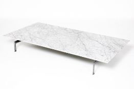 A BNB ITALIA 'DIESIS' CARRARA MARBLE COFFEE TABLE