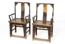 A PAIR OF CHINESE ARMCHAIRS