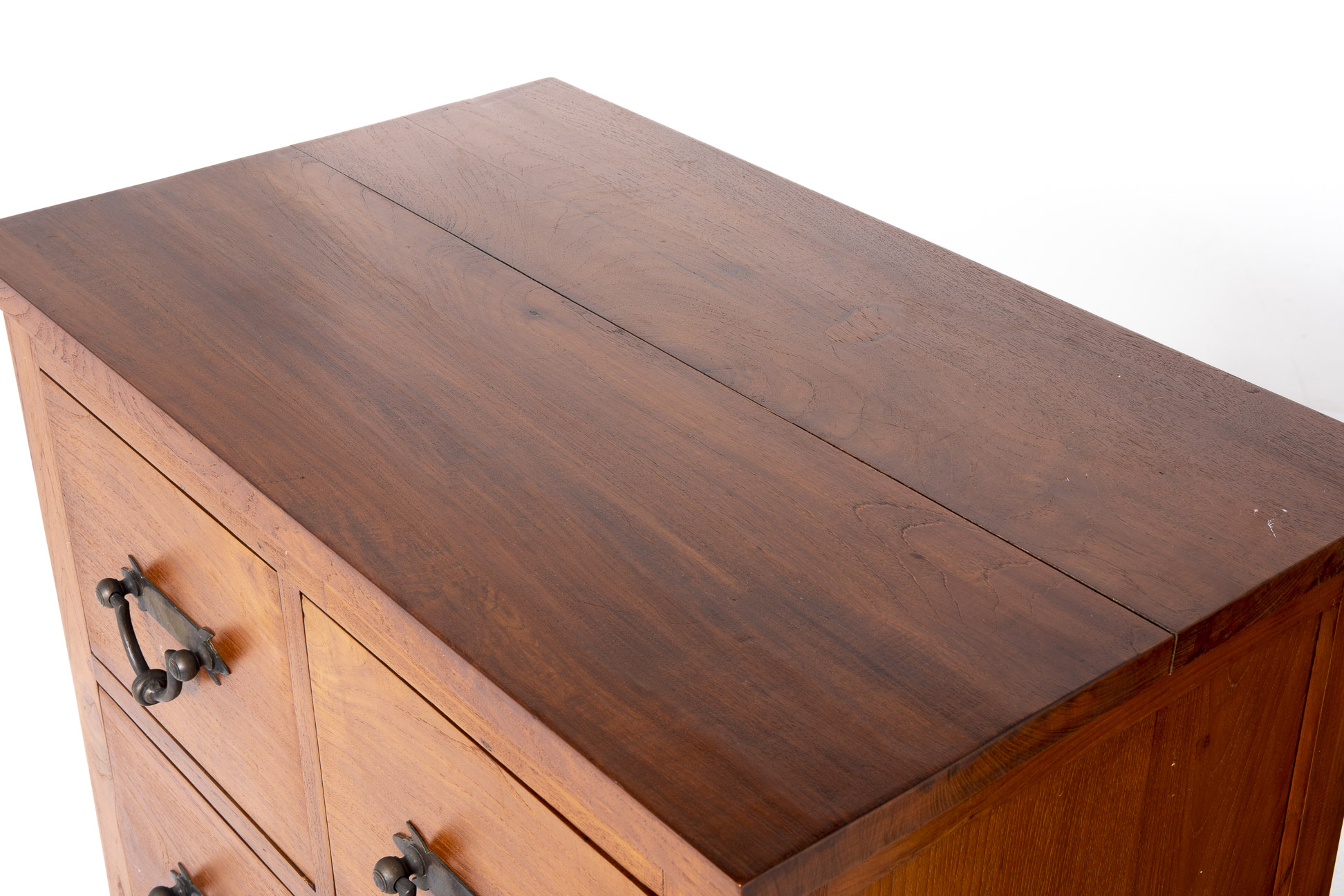 A PAIR OF TEAK CHEST OF DRAWERS - Image 2 of 3
