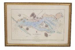 A MAP OF SINGAPORE NEW HARBOUR (1851)