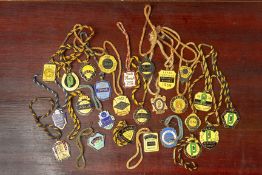 A COLLECTION OF PERAK TURF CLUB ENAMEL MEMBERS BADGES